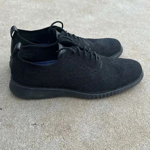 Cole Haan 2.ZERØGRAND Stitchlite Wingtip Oxfords Black Men’s Size 9.5 - Picture 6 of 11